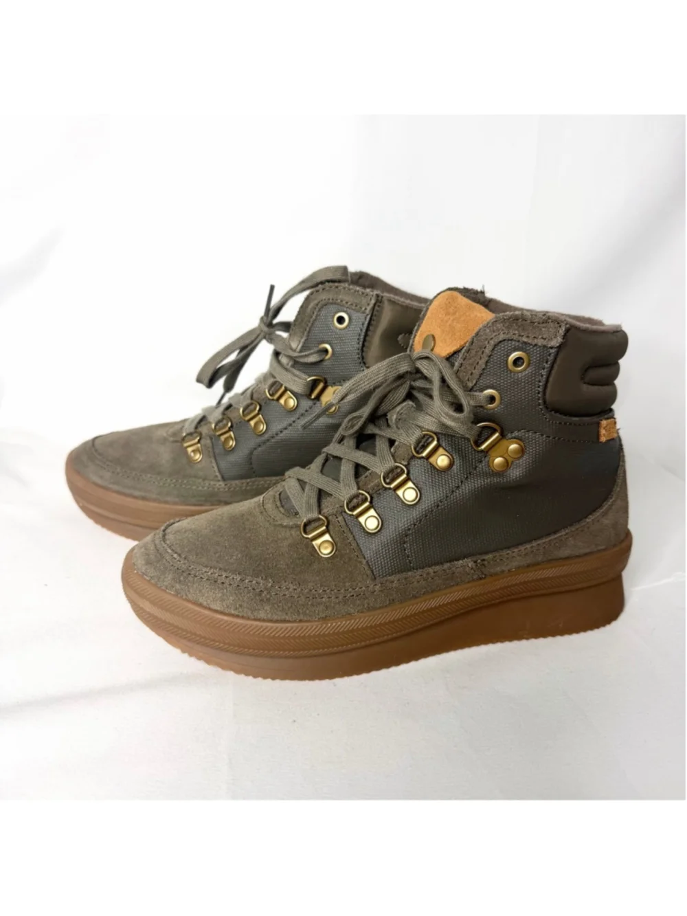 Women's Keds Olive Green & Brown Midland Hiking Boots Size 7.5 NEW without tags